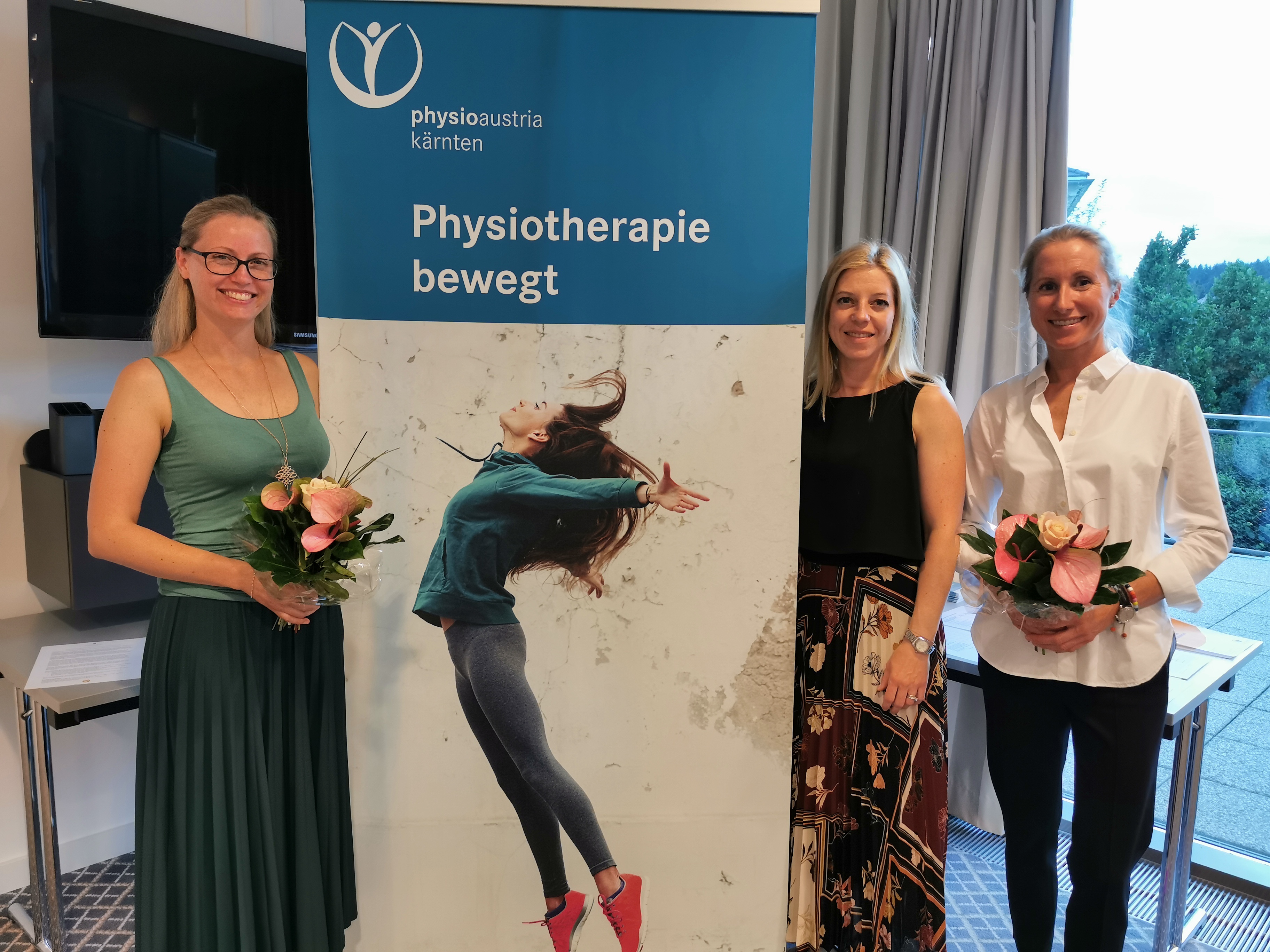 Michaela Zechner, B.Sc., Katrin Reichstamm (PhysioAustria), Dr. Ulrike Hager