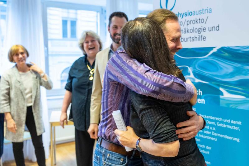 Zertifikatsverleihung Experienced Physiotherapy Practitioner (EPP) Fachbereich Gynäkologie, Urologie, Proktologie bei Physio Austria